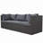 Outdoor Patio Rectangle Daybed With Retractable Canopy, Wicker Furniture Sectional Seating With Washable Cushions, Backyard, Porch-2071650310