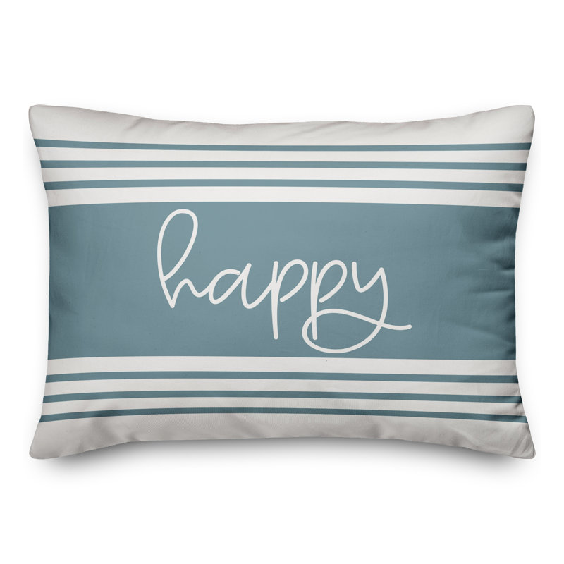 Striped Outdoor Throw Pillow