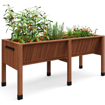 Jardinière surélevée avec pieds 72 x 26 x 31 pouces