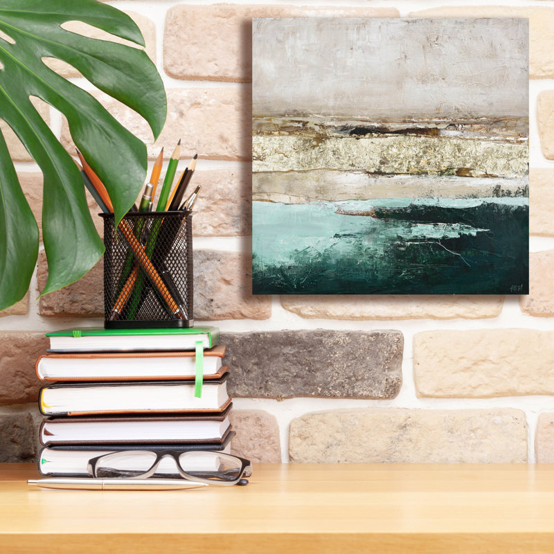  «Turquoise Pools» par Design Fabrikken, art mural sur toile, H 12 po x l 12 po