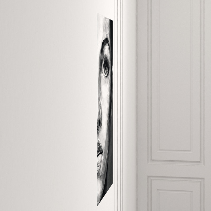 Face II Print by Jacob Lincoln, Image Brush Gel, 72" H x 36" W