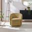 Temecka Retro Upholstered Cocoon Tub Swivel Accent Armchair - Simple and Sleek Style-20242982