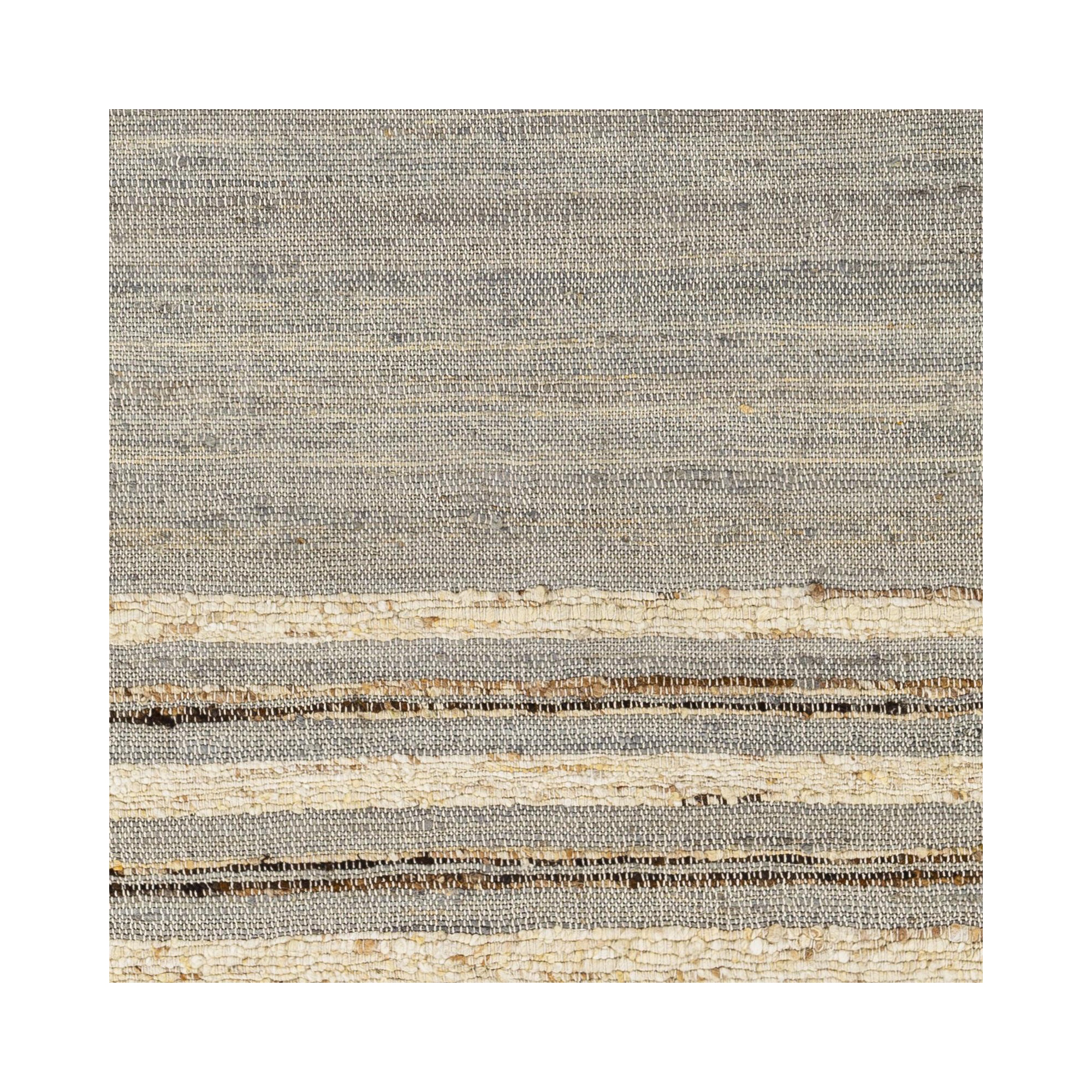 Bowry Handmade Gray Rug, Rectangle 2' x 3'