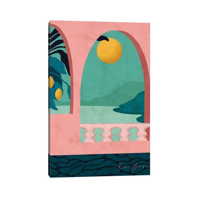 «Positano» par Reyna Noriega, impression sur toile tendue, H 12 po x l 8 po x P 0,75 po