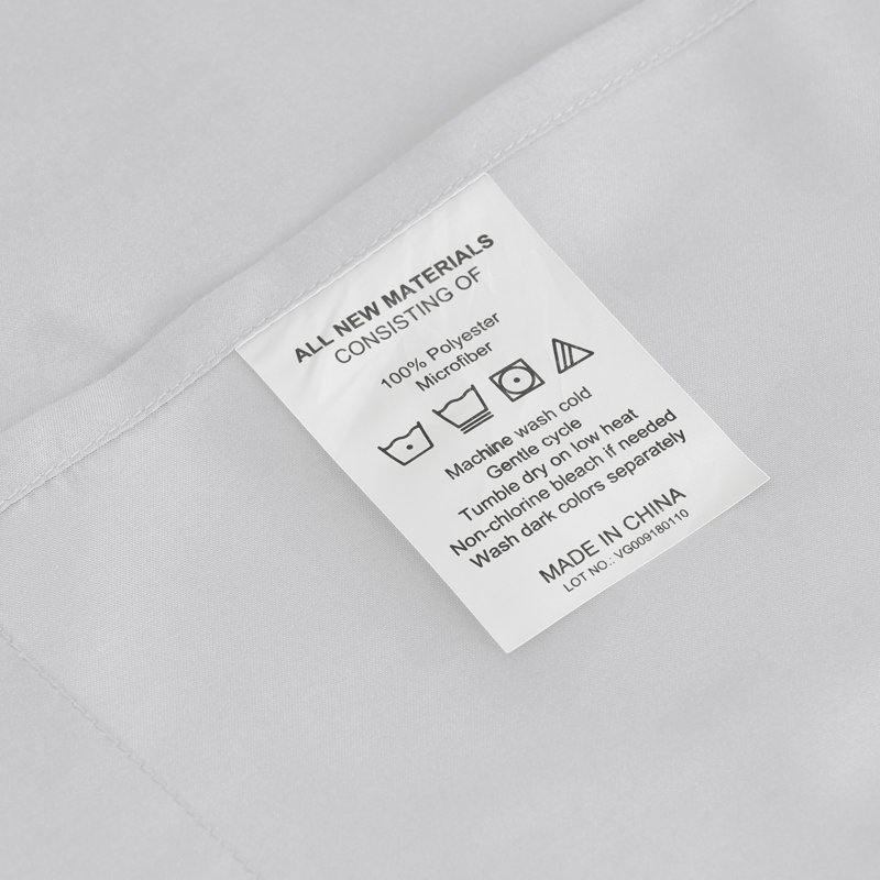 Ensemble de draps , Ensemble de draps pour taille de lit simple TG, Blanc