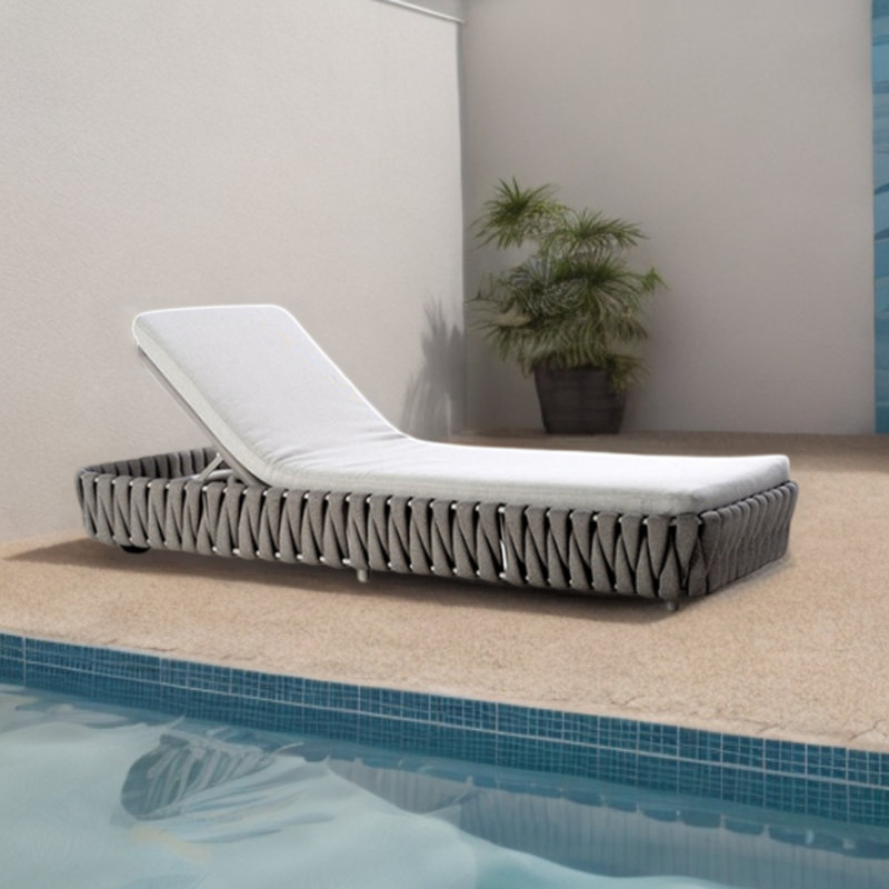 Sanad Outdoor Chaise Lounge , Cushion Included