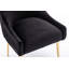 Chaise d'appoint en velours capitonné de 22 po Baudel-957097249