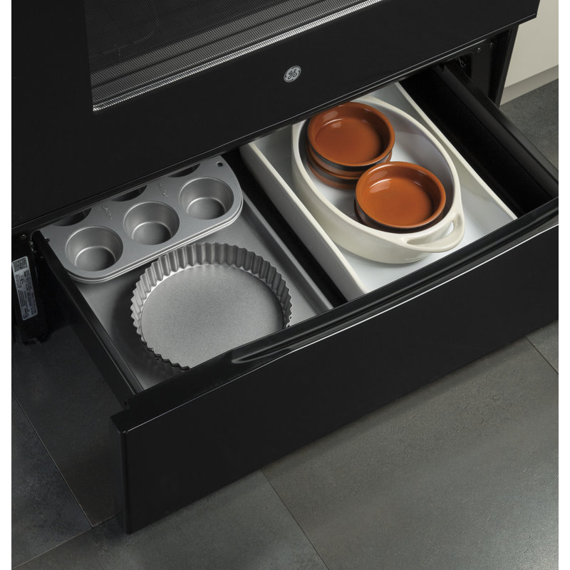 30" 5.3 Cu. Ft. Freestanding Electric Range with Convection Oven, Black