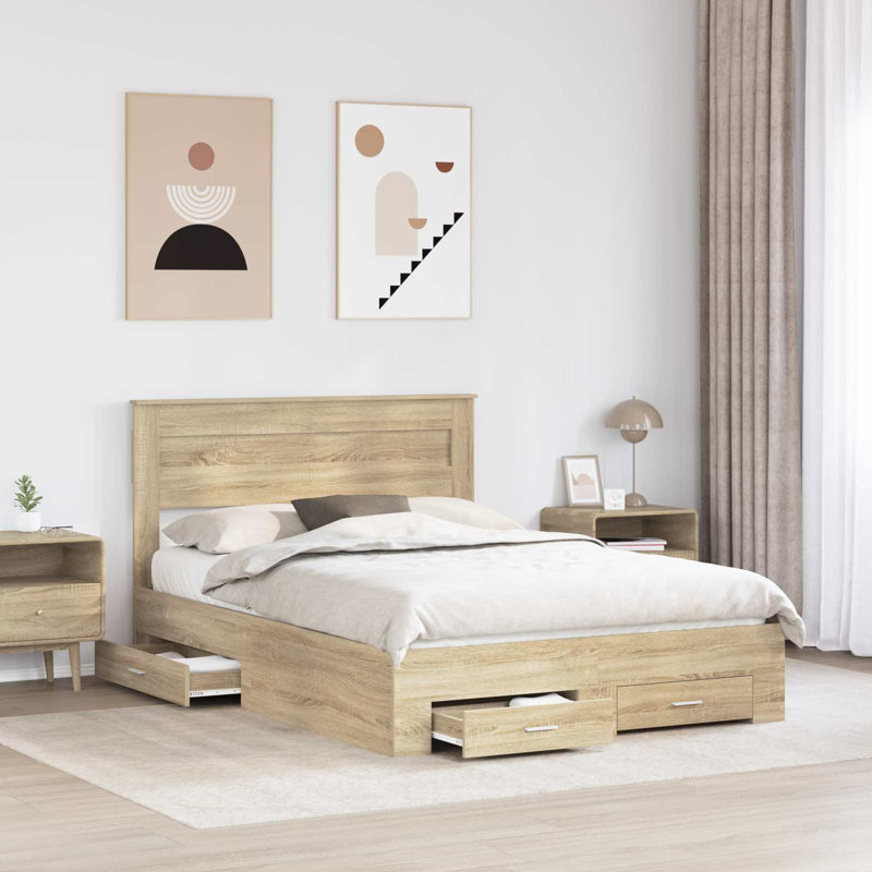 Bed, Sonoma Oak, Kingsize (5')