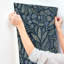 Briar Navy Floral Wallpaper-1546570973