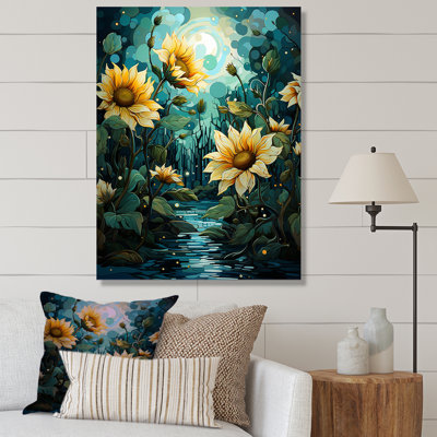 Tournesols méticuleusement sur toile