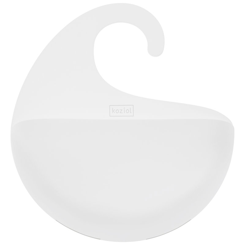 Surf Portable Shower Caddy, 25.3cm H x 21.6cm W x 6.5cm D, White