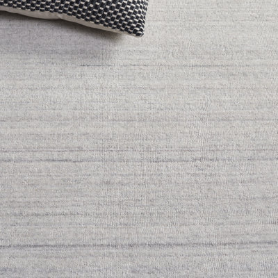 Messier Striped Hand-Woven Flatweave Beige Area Rug