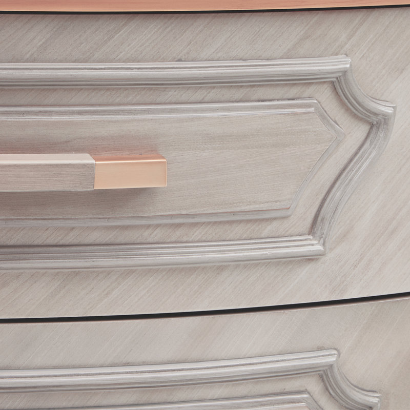St. Charles Display Cabinet - Dove Gray