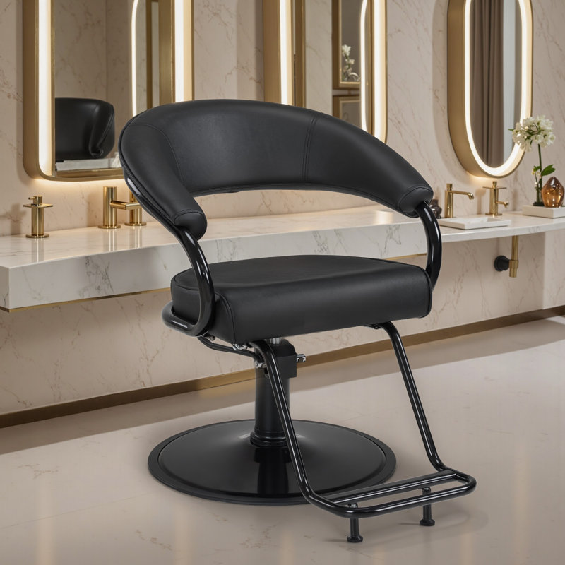 Fauteuil de salon hydraulique avec pivotement à 360 ° et hauteur réglable