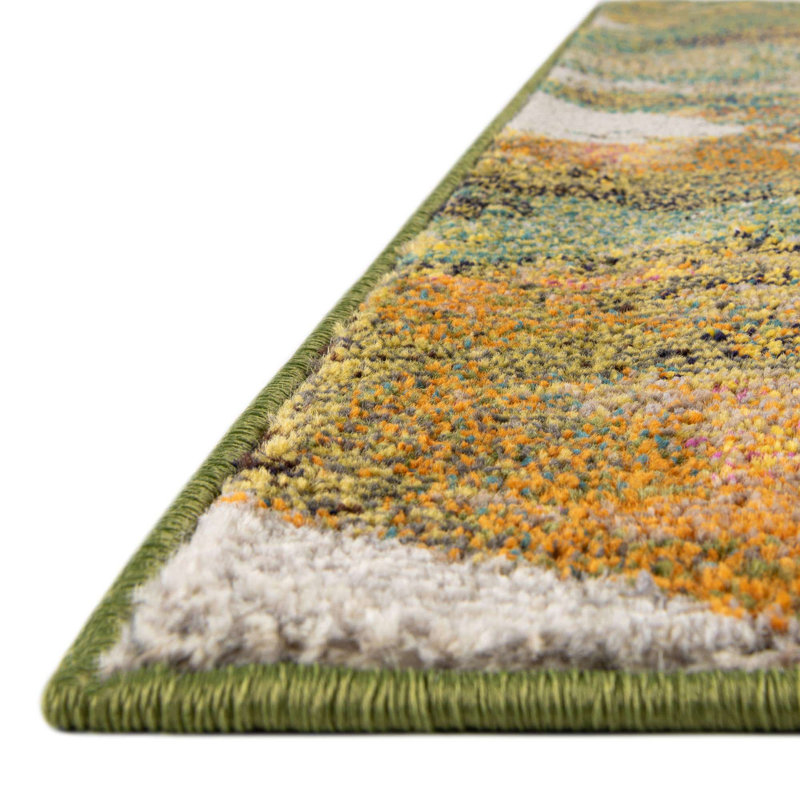 Ansela Washable Abstract Indoor Rug, Rectangle 7'10" x 10'