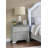 Elegance 2-Drawers Nightstand Decorative Glitter Front 1Pc Bedside Table Bedroom
