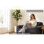 Canapé 2 places en mousse de 137 cm de large avec coussins décoratifs, canapé rembourré confortable et compact pour petits espaces, idéal pour un salon d'appartement.-484329355