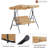 3 Person Porch Swing with Canopy-70109903