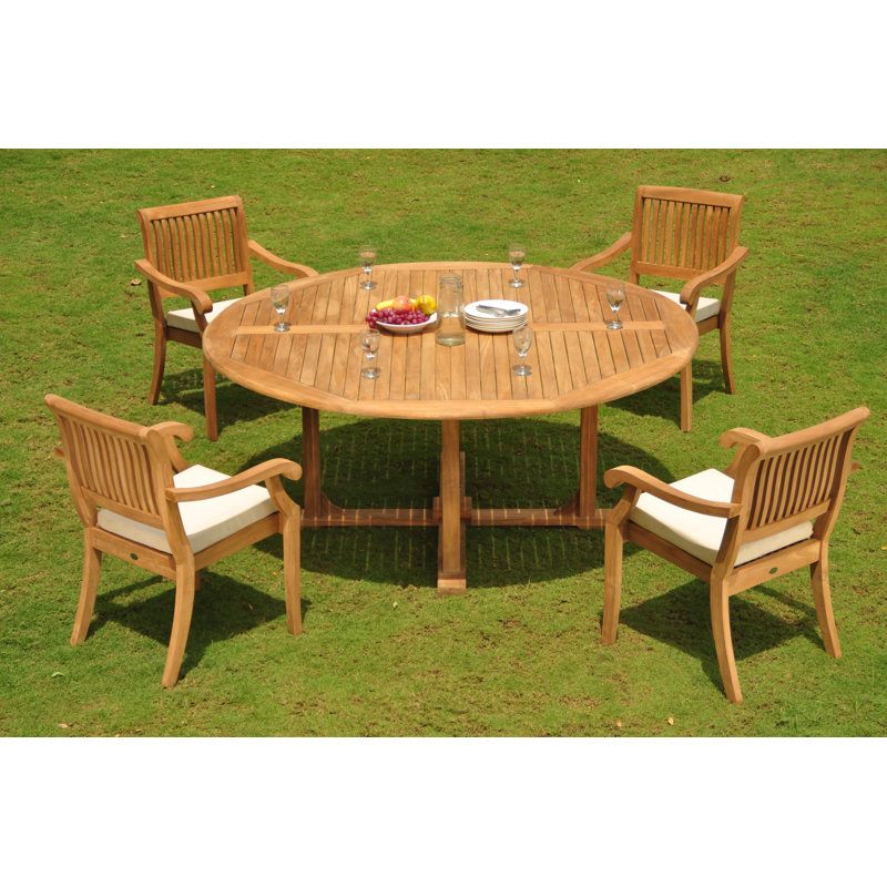 Masten dining set, L 72 po x l 72 po x H 31 po, 4