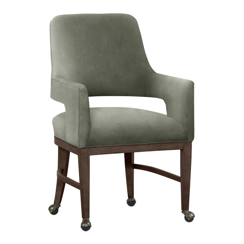 Chaise avec accoudoirs Josie, Saule 9953, Noisette