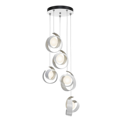 Luminaire suspendu géométrique à 5 lumières Riza