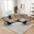 Karish 3-Piece Upholstered Manual Reclining Sectional with Cupholders and Storage-100892222