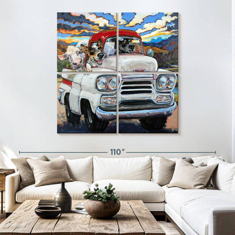 Ketti Cattle Drive, 74" H x 74" W