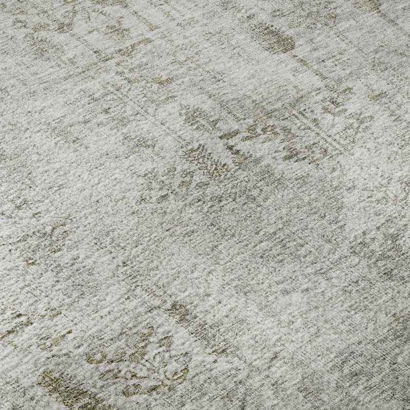 Premium Machine Washable Grafals AMF1092 Floral Rug, Rectangle 10 pi x 14 pi