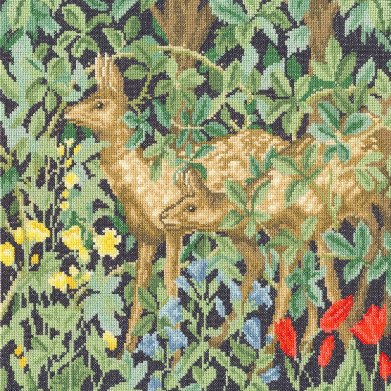 Greenery Deer Counted Cross Stitch Kit by Bothy Threads XAC17
