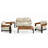 5-Piece Outdoor Patio Sofa Set with Coffee Table & Side Table