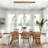 Willeford 5 - Light 52.4" W Oversized Kitchen Island Pendant with Iridescent Glass Accents