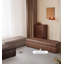 Repose-pieds de luxe rectangulaire en bois massif avec rangement-242218221