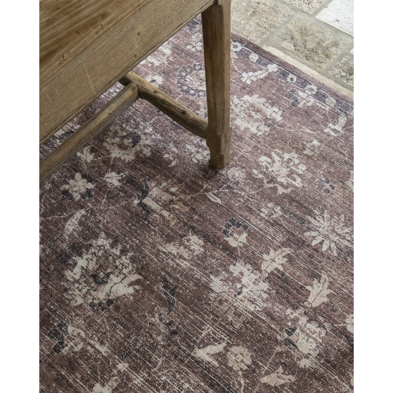 Tapis fait main Lauren Liess x Livabliss Briar, Brown, Rectangle 5' x 7'6"