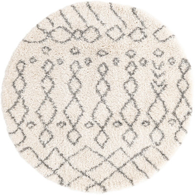 Paquette Geometric Shag Area Rug