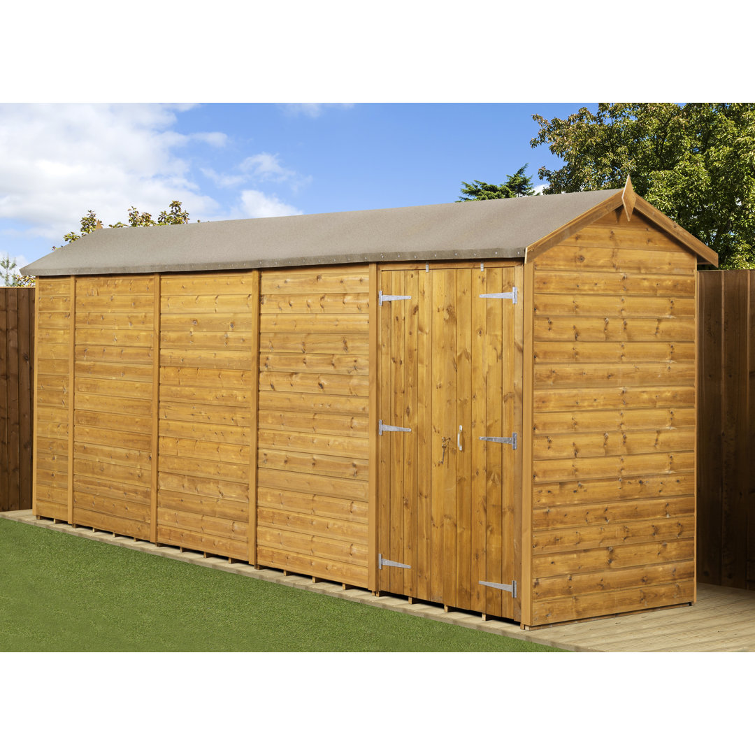 Empire Sheds 7 x 7ft Tongue and Groove Pent Garden Shed - No Windows - Green - Image 4