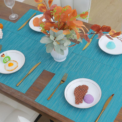 PVC Placemats Washable Kitchen Table Mats