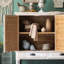Armoire de rangement style français en bois de cèdre rétro sculpté et vieilli