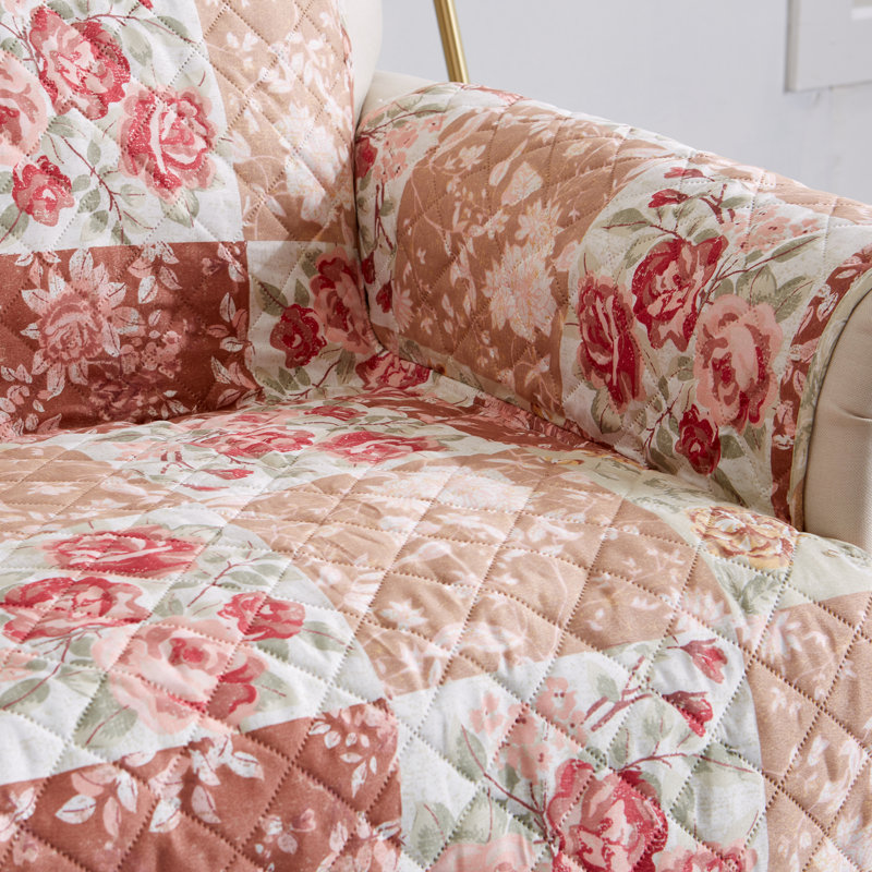 Housse de protection pour le fauteuil inclinable et rÃ©versible Maribel, Bourgogne / Taupe