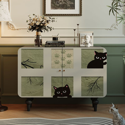 Armoire d'entrée en bois massif de style français français