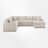 U-Shaped Sectional Sofa With Chaise-822394400