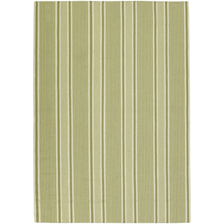 Farmhouse Stripes Wool Striped Indoor Rug