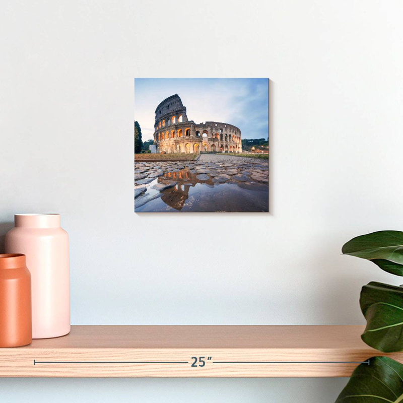 Lilie Sunrise Over Colosseum, 10" H x 10" W
