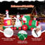  Multicolore train de Noël gonflable 11,5 pi avec train de Noël gonflable 11,5 pi