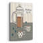 Art mural en verre rouge «My Morning Coffee 1» par Moira Hershey par Red Barrel Studio®-1147388341