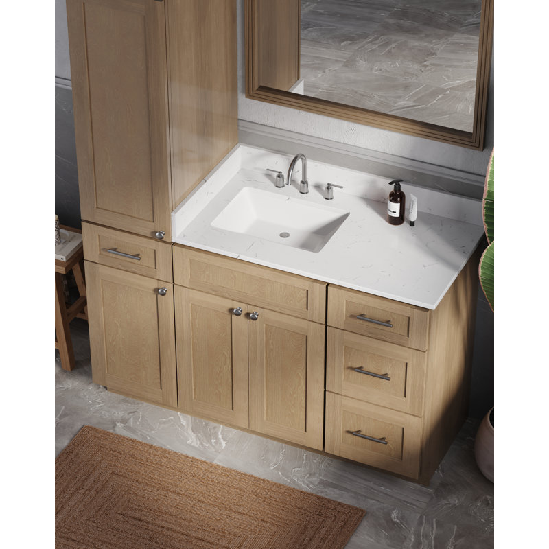 Meuble-lavabo simple 54 po Disar, Chêne naturel