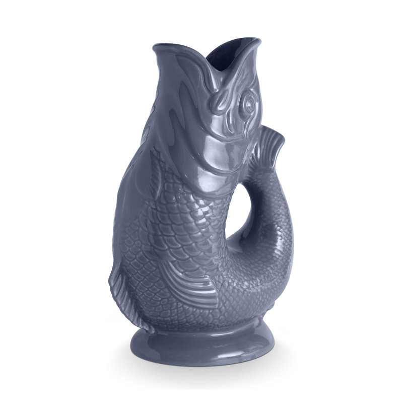 Jaylyn Original Gurgle Jug, Earthenware, Iconic UK Heritage, Made in Stoke-on-Trent, 0.6L, 21.5 cm H x 17.5 cm W x 10 cm L