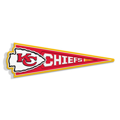 NFL Kansas City Chiefs Pennant Sign