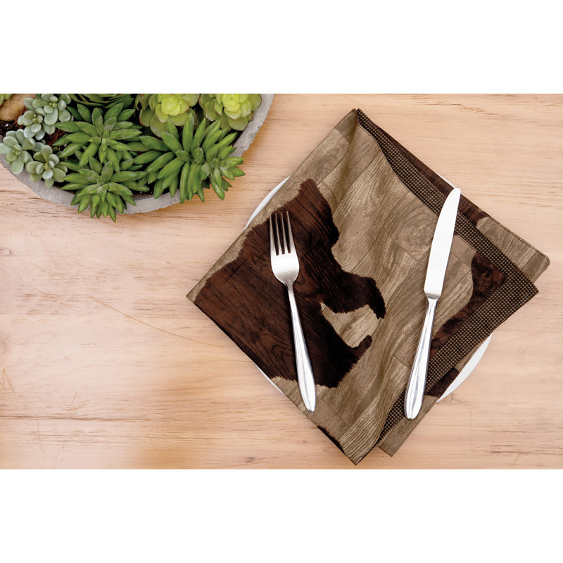 Aleira 100% Cotton Animals/Nature Square Napkin