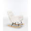 Chaise berçante, chaise berçante, fauteuil à bascule rembourré avec dossier haut, chaise berçante et fauteuil inclinable